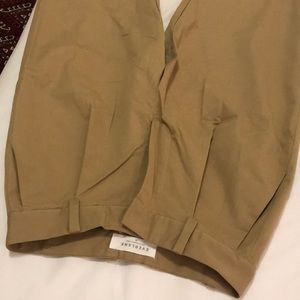 Everlane slouchy chinos, khaki, size 00